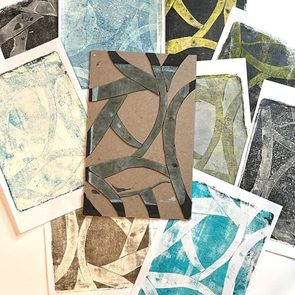 Printmaking Without a Press - Beginner Gel Plate Printing Workshop